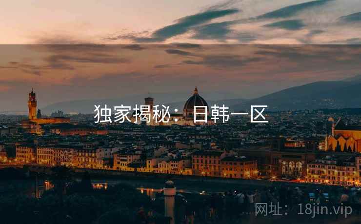 独家揭秘：日韩一区