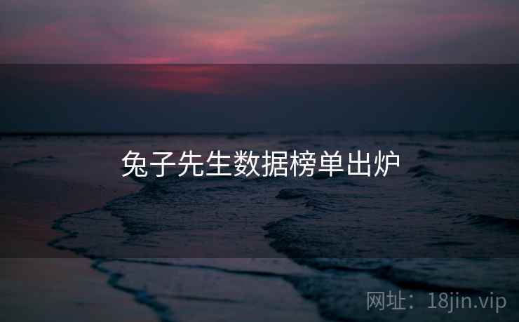 兔子先生数据榜单出炉