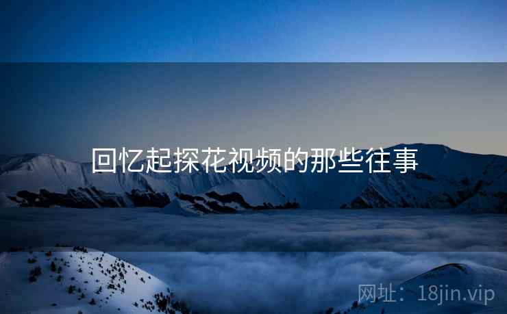 回忆起探花视频的那些往事