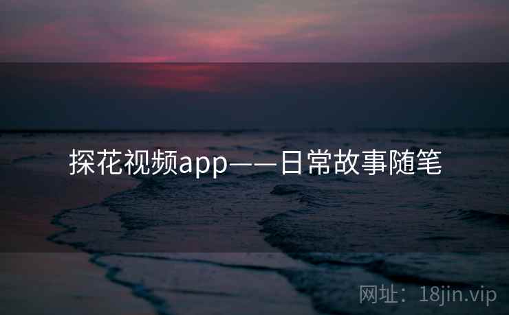 探花视频app——日常故事随笔